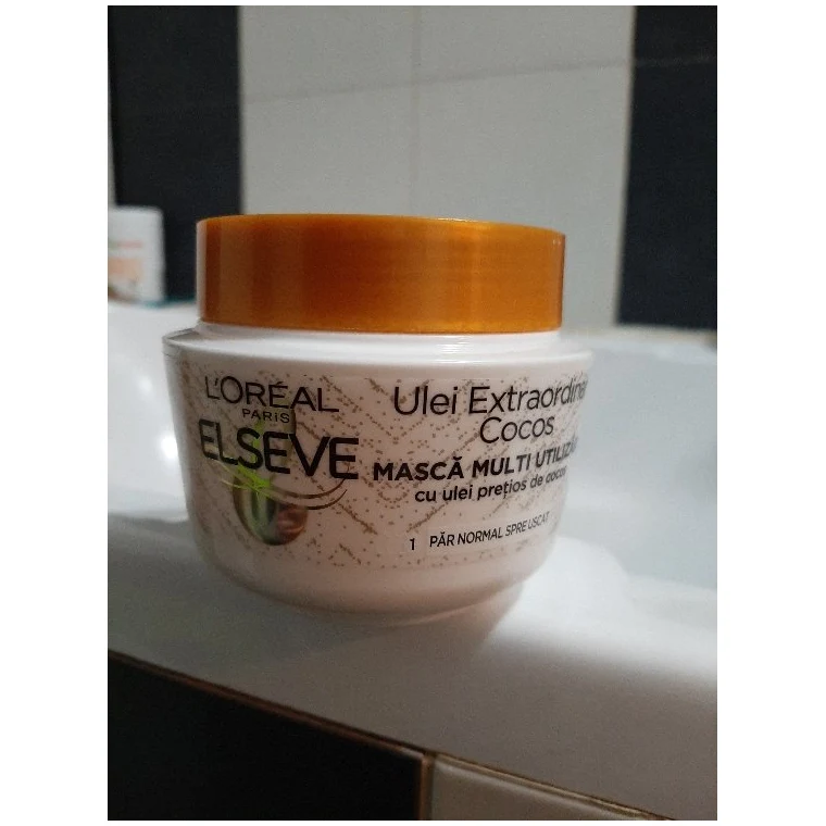 L’Oréal Elseve Mască Păr 300 ml · Ulei Extraordinar Cocos, 300 ml, imagine de referință