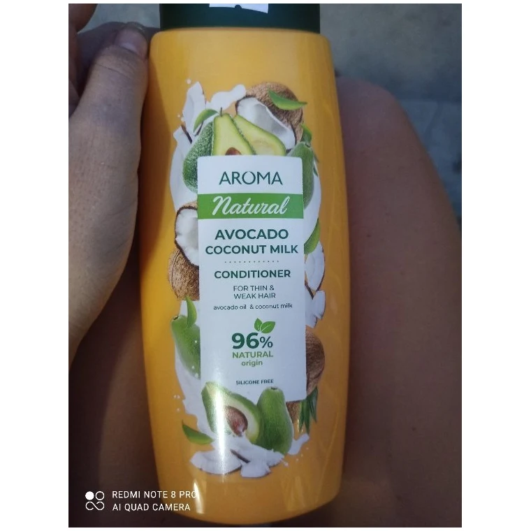 Aroma Natural Balsam Păr 400 ml · Thin & Weak Hair - Avocado & Coconut Oil, 400 ml, imagine de referință