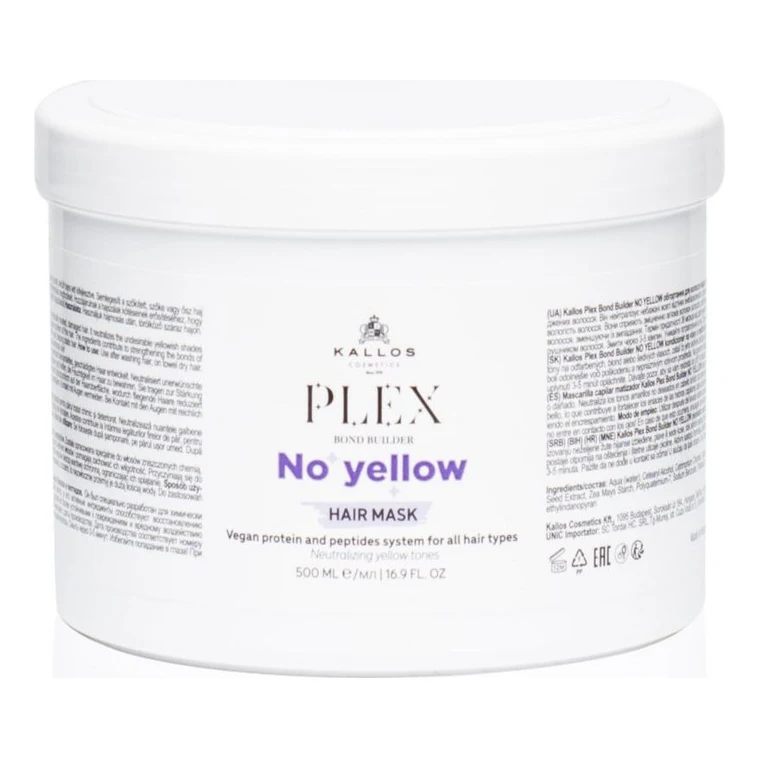 Kallos Plex Mască Păr No Yellow 500 ml, 500 ml, imagine de referință