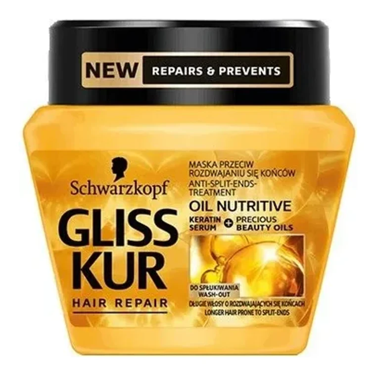 Gliss Mască Păr 300m · Oil Nutritive, Format de verificat, imagine de referință