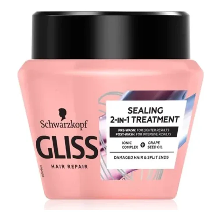 Gliss Mască Păr 300m · Damage Hair & Split Ends, Format de verificat, imagine de referință