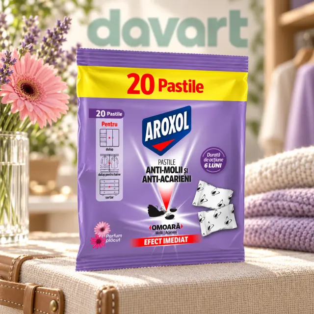 Aroxol Pastile Antimolii, 20 buc., imagine de referință