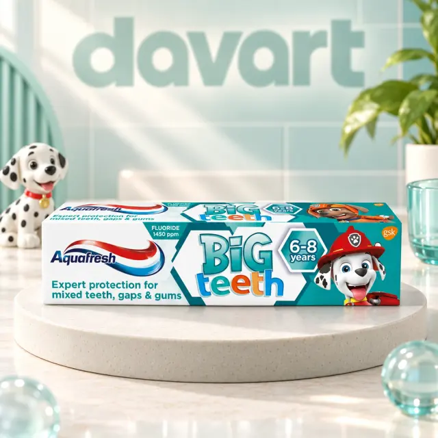 Aquafresh Pastă de Dinți 50 ml · Big Theeth - 6–8 ani, 50 ml, imagine de referință