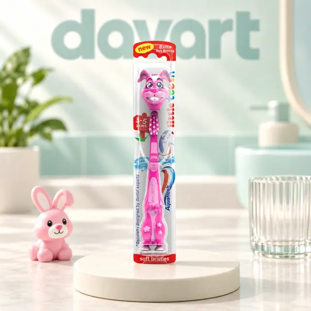 Aquafresh Periuță de Dinți Copii · cu Capac Forme Animale, Format de verificat, imagine de referință
