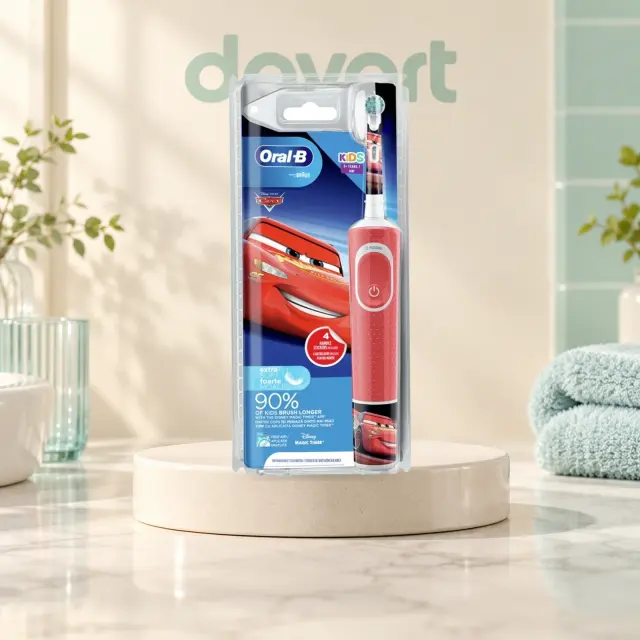 Oral-B Periuță de Dinți Electrica · Cars + 4 Stickere Maner, Format de verificat, imagine de referință