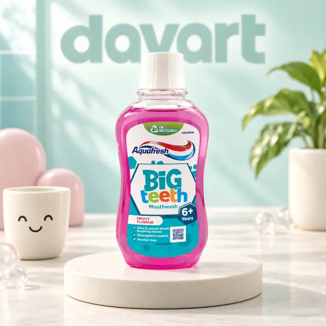 Aquafresh Apă de Gură 300 ml · Big Teeth-Fruity Flavour, 300 ml, imagine de referință