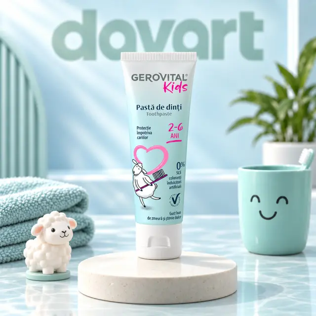 Gerovital Kids Pastă de Dinți 50 ml · 7500–2–6 ani, 50 ml, imagine de referință