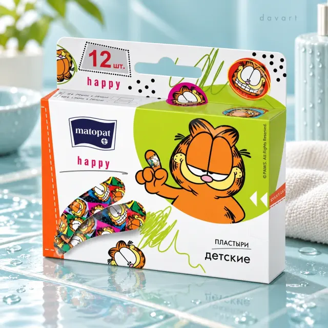 Matopat Plasturi 12/set · Happy, 12 buc., imagine de referință
