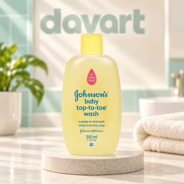 Johnson’s Baby 300 ml · Top-To-Toe Galben Sampon, 300 ml, imagine de referință