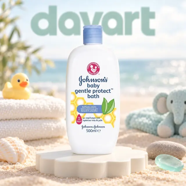Johnson’s Baby Baie 500 ml · Gentle Protect with Honey & Green Tea, 500 ml, imagine de referință