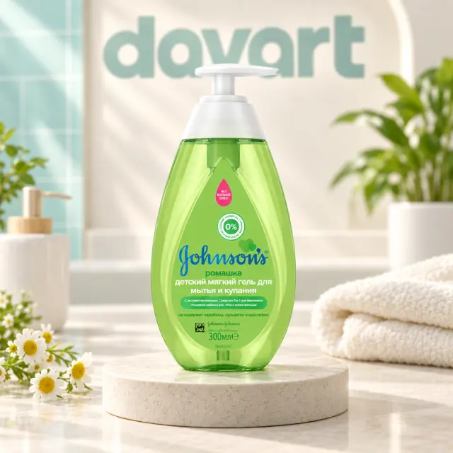 Johnson’s Baby 300 ml · Pompa Musetel 3 in 1, 300 ml, imagine de referință