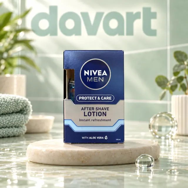 NIVEA Loțiune după Ras Protect & Care-Aloe Vera, 100 ml, imagine de referință