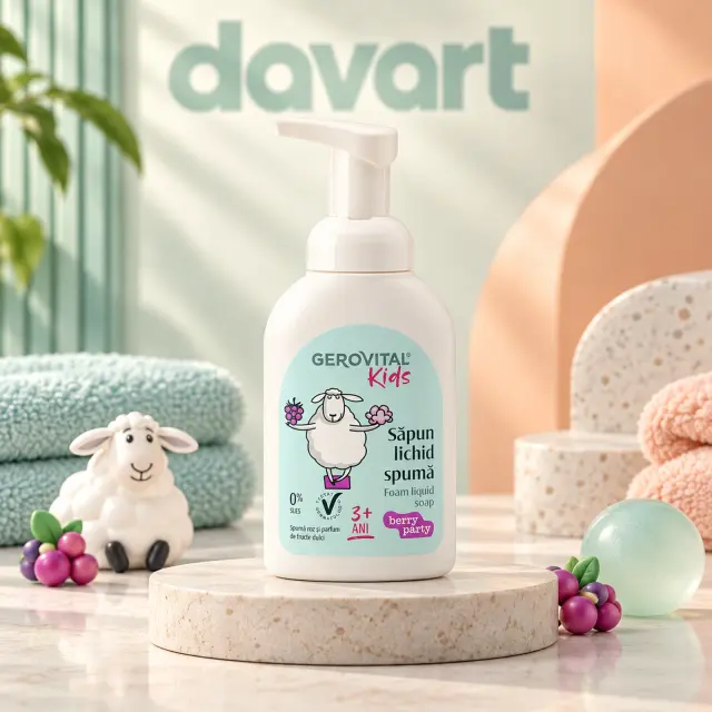 Gerovital Sapun Lichid Kids 300 ml · 7570-Berry Party, 300 ml, imagine de referință