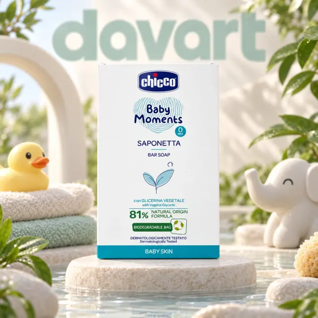 Chicco Baby Sapun Solid 100 g, 100 g, imagine de referință