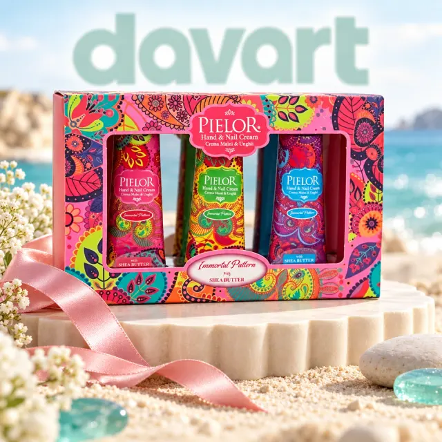 Pielor Set Immortal Pattern Crema Maini 3/set · Green, 3 buc., imagine de referință
