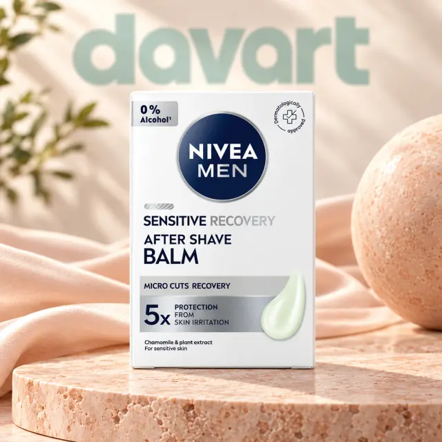 NIVEA Balsam după Ras Sensitive Recovery, 100 ml, imagine de referință