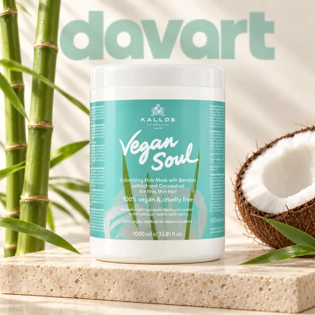 Kallos Tratament Par 1 l · Vegan Soul-Bambus & Cocos Oil, 1 l, imagine de referință
