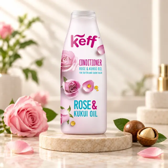 Sano Keff Balsam Păr 500 ml · Rose & Kukui Oil, 500 ml, imagine de referință