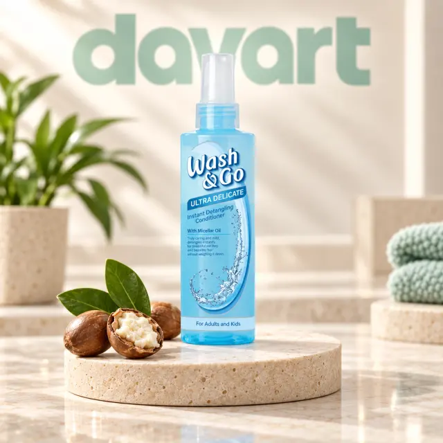 Wash Go 200 ml · Balsam cu Ulei Micelara Spray Albastru, 200 ml, imagine de referință
