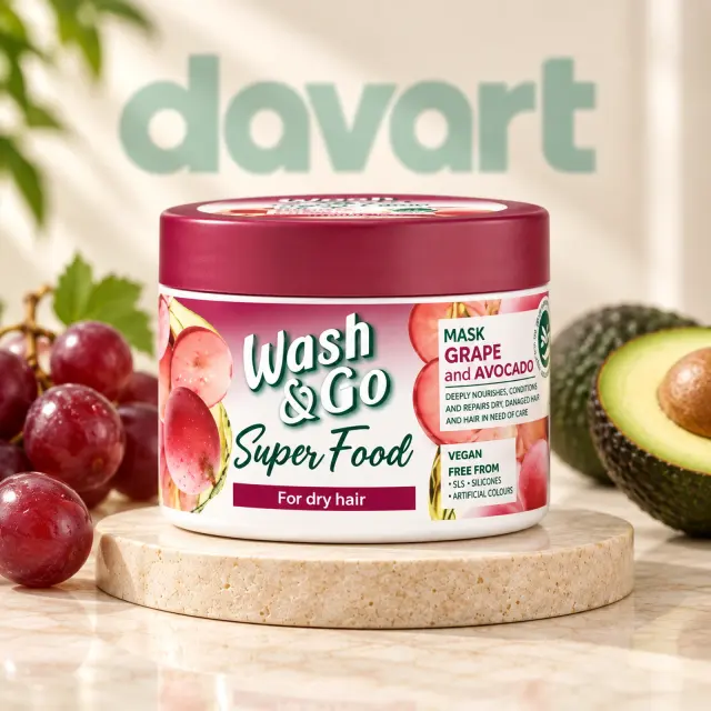 Wash Go Mască Păr Superfood 300 ml · Grape, 300 ml, imagine de referință