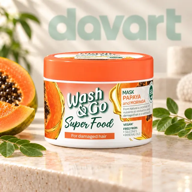 Wash Go Mască Păr Superfood 300 ml · Papaya, 300 ml, imagine de referință