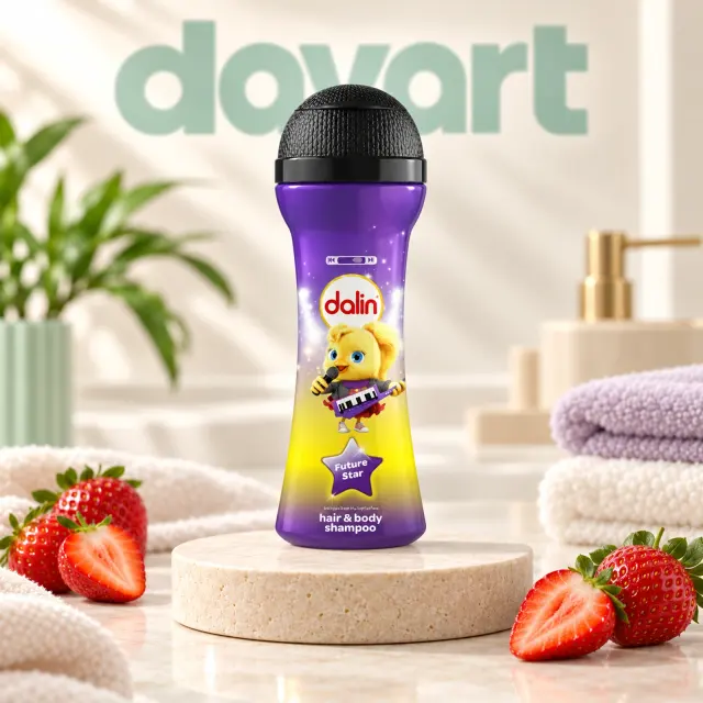 Dalin Șampon 300 ml · Microfon Strawberry, 300 ml, imagine de referință