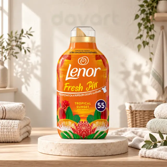 Lenor Balsam Haine Concentrat Tropical Sunset, 770 ml, imagine de referință