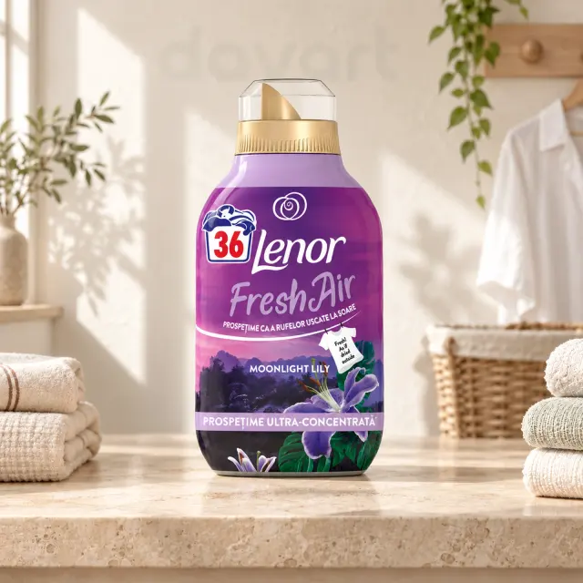 Lenor Balsam Haine Concentrat Moonlight Lily, 462 ml, imagine de referință