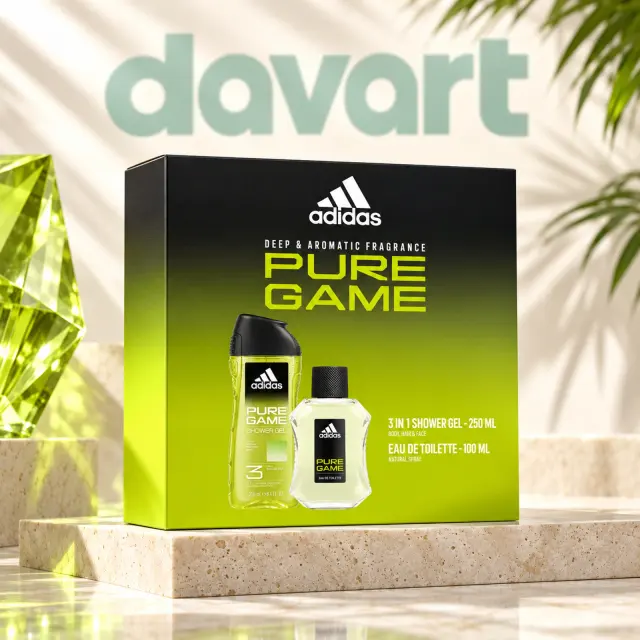 Adidas CC EDT 100 ml + Gd 250 ml · Pure Game, 100 ml + 250 ml, imagine de referință