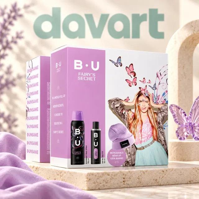 B.U. Caseta Cadou 3 pcs · Fairy'S Secret EDT 50 ml + Deo 150 ml + Caciula, 3 buc., imagine de referință