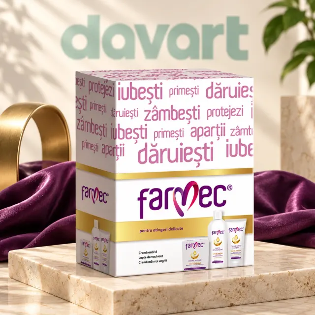 Farmec Caseta Cadou Argan 3 pcs · Crema Antirid + Lapte Demachiant + Crema Maini, 3 buc., imagine de referință