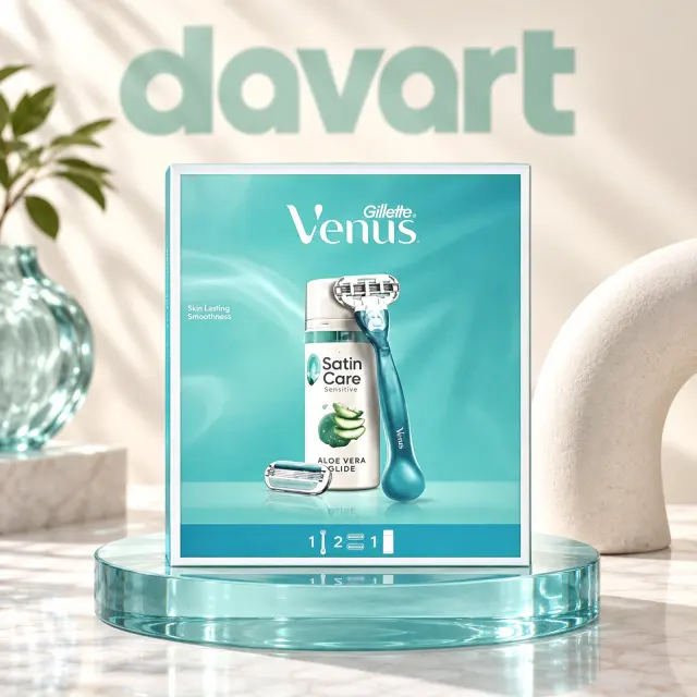 Gillette Venus set 2 pcs · Satin Care, 2 buc., imagine de referință