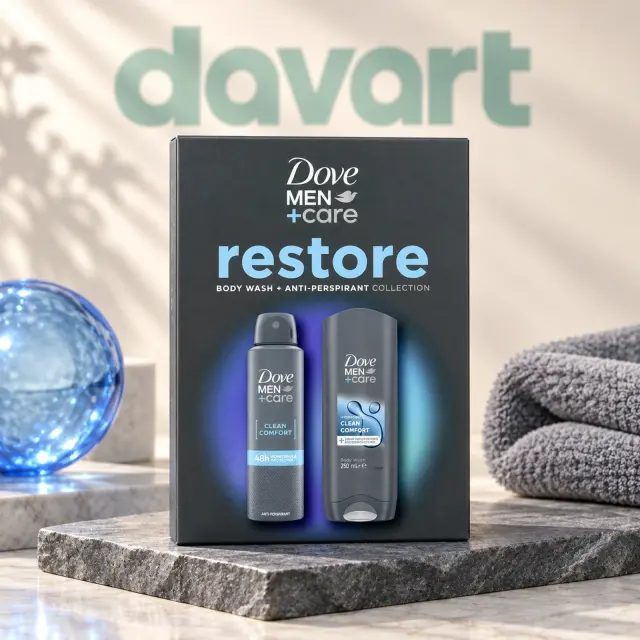 Dove Men Body Wash 250 ml + Deo 150 ml · Restore, 250 ml + 150 ml, imagine de referință