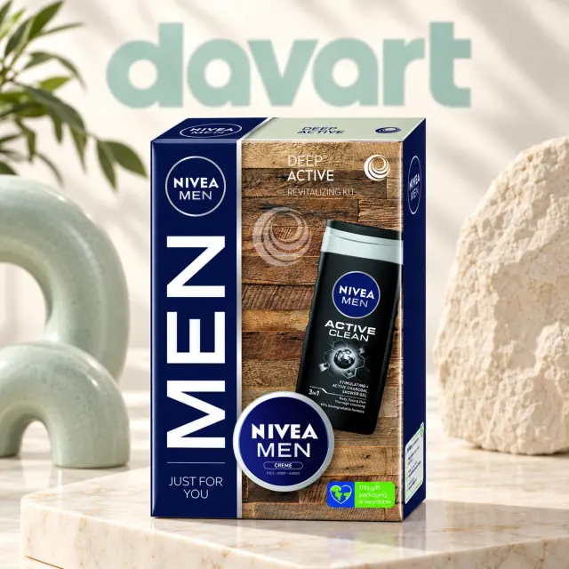 NIVEA CC Deep Active 2 pcs · Crema 75 ml + Gd 250 ml, 2 buc., imagine de referință