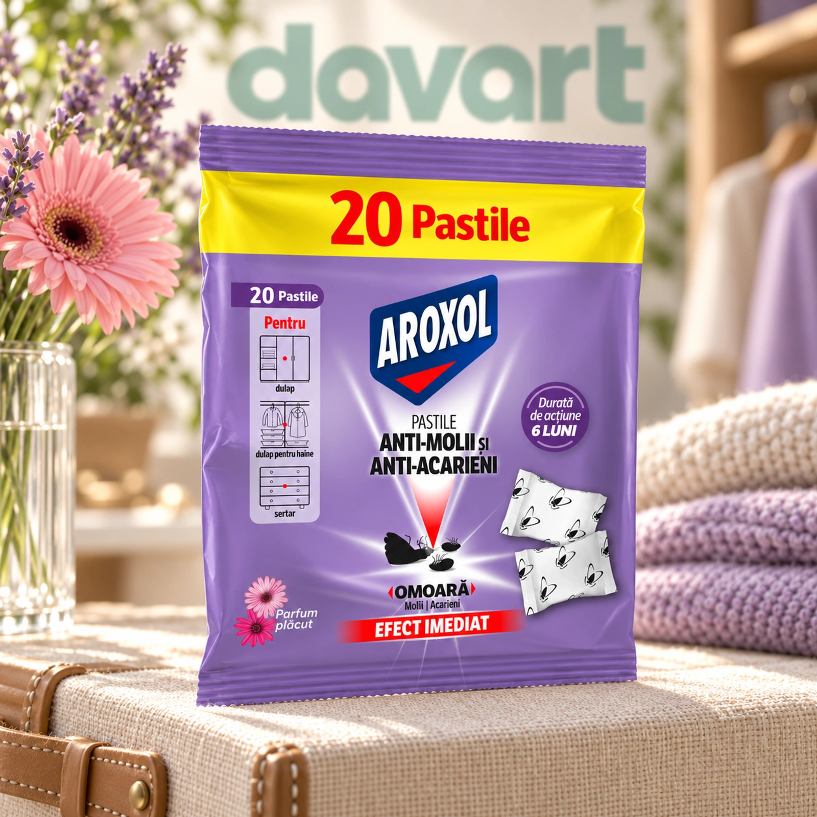 Aroxol Pastile Antimolii, 20 buc., imagine de referință