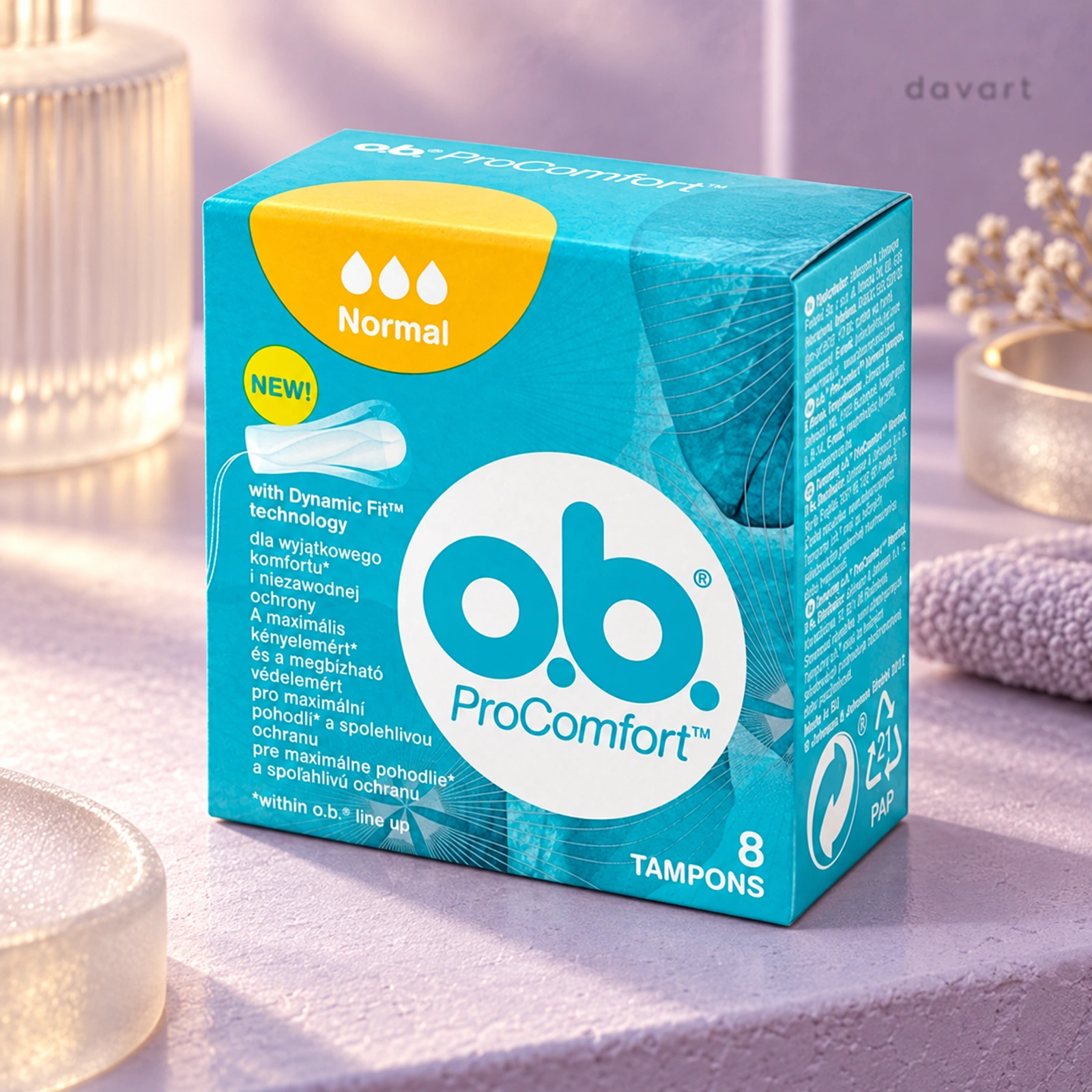 o.b. Absorbante 8 buc/set Normal Procomfort, 8 buc., imagine de referință