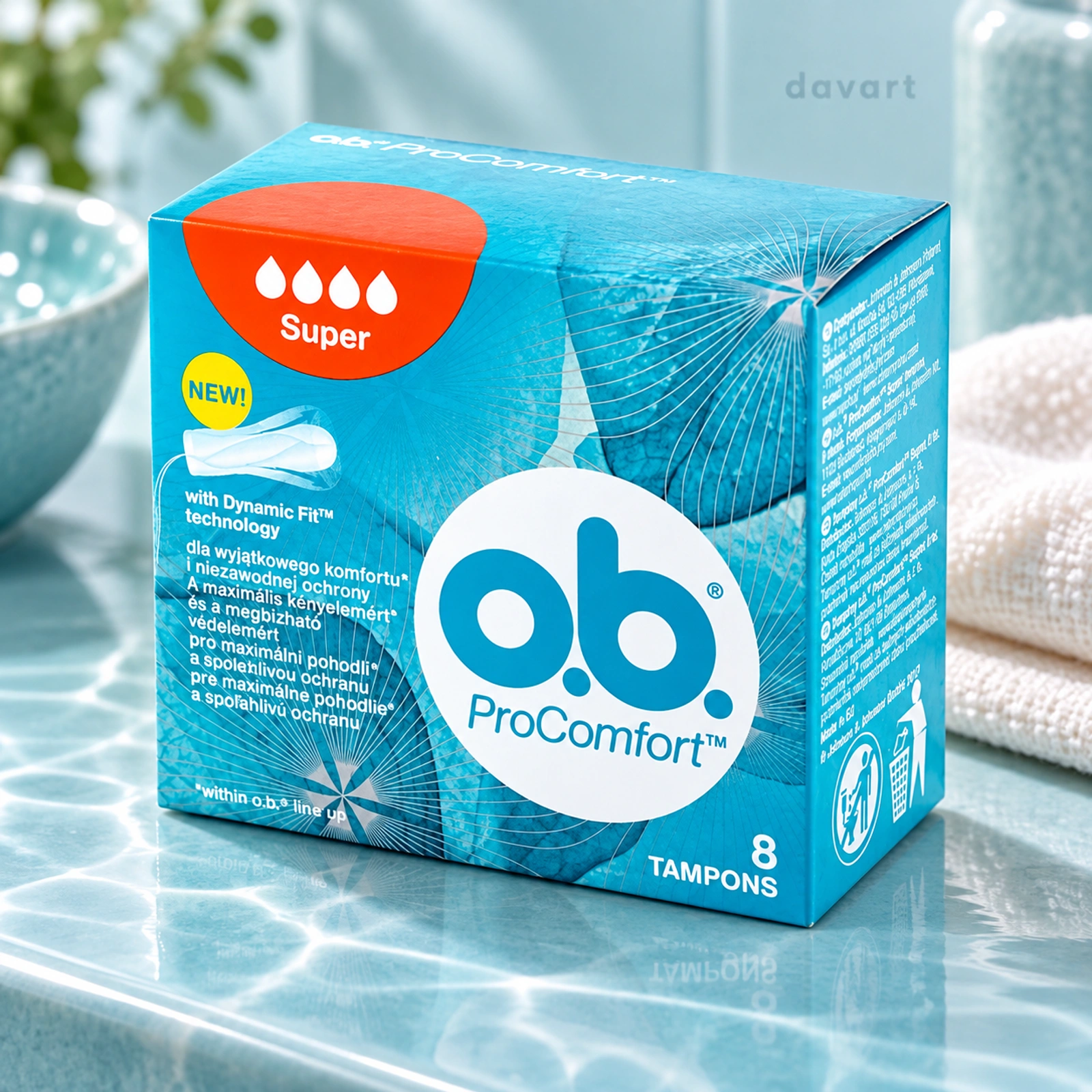o.b. Absorbante 8 buc/set Super Procomfort, 8 buc., imagine de referință