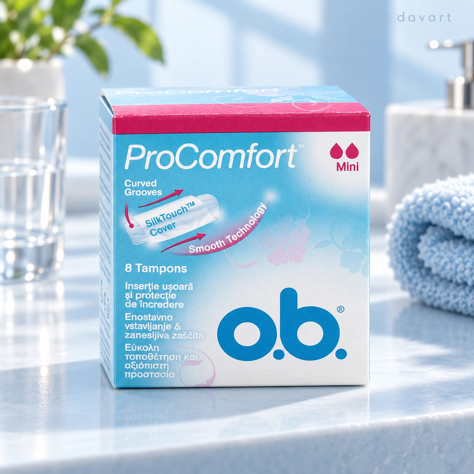 o.b. Absorbante 8 buc/set Mini Procomfort, 8 buc., imagine de referință
