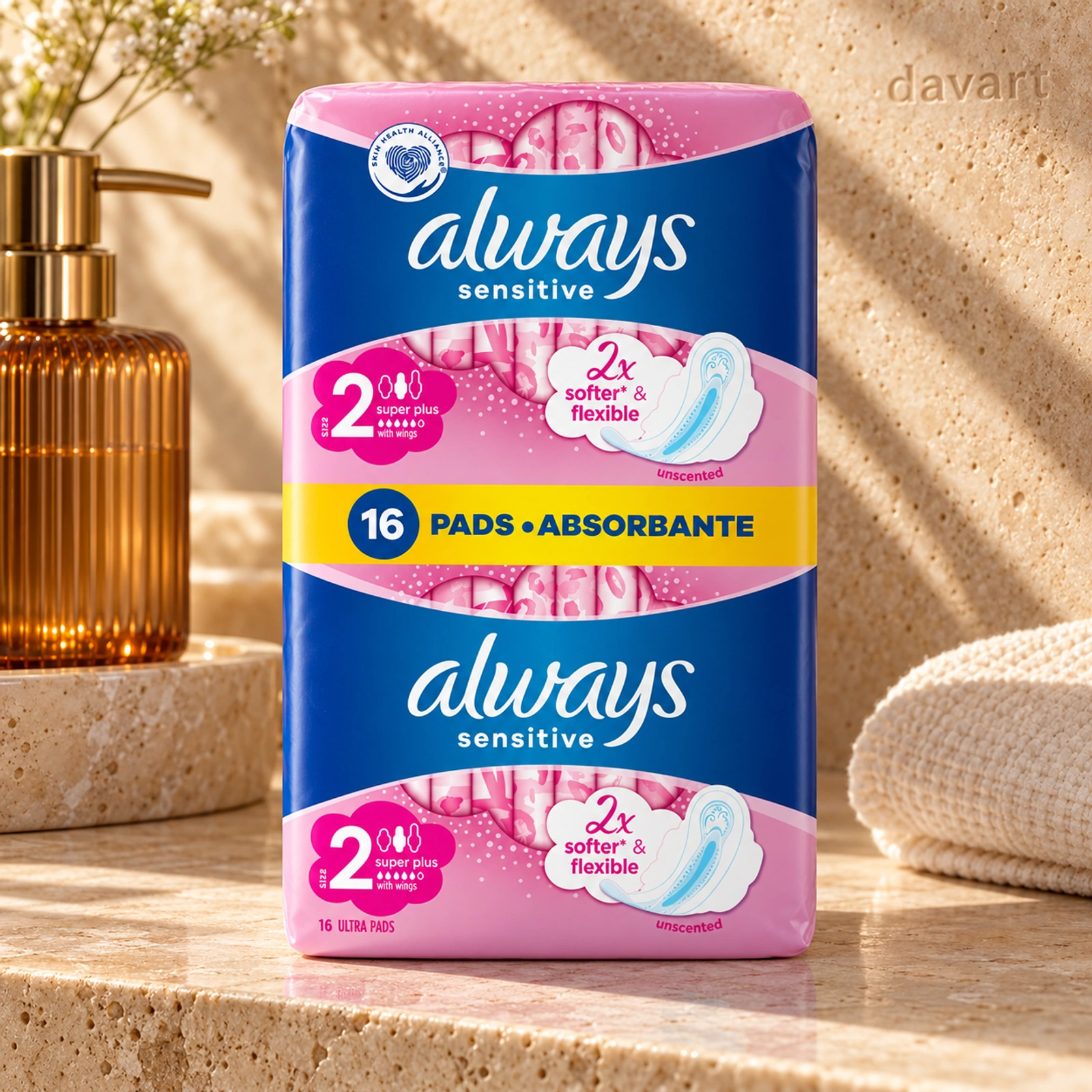 Always Absorbante D2 Super Sensitive, 16 buc., imagine de referință