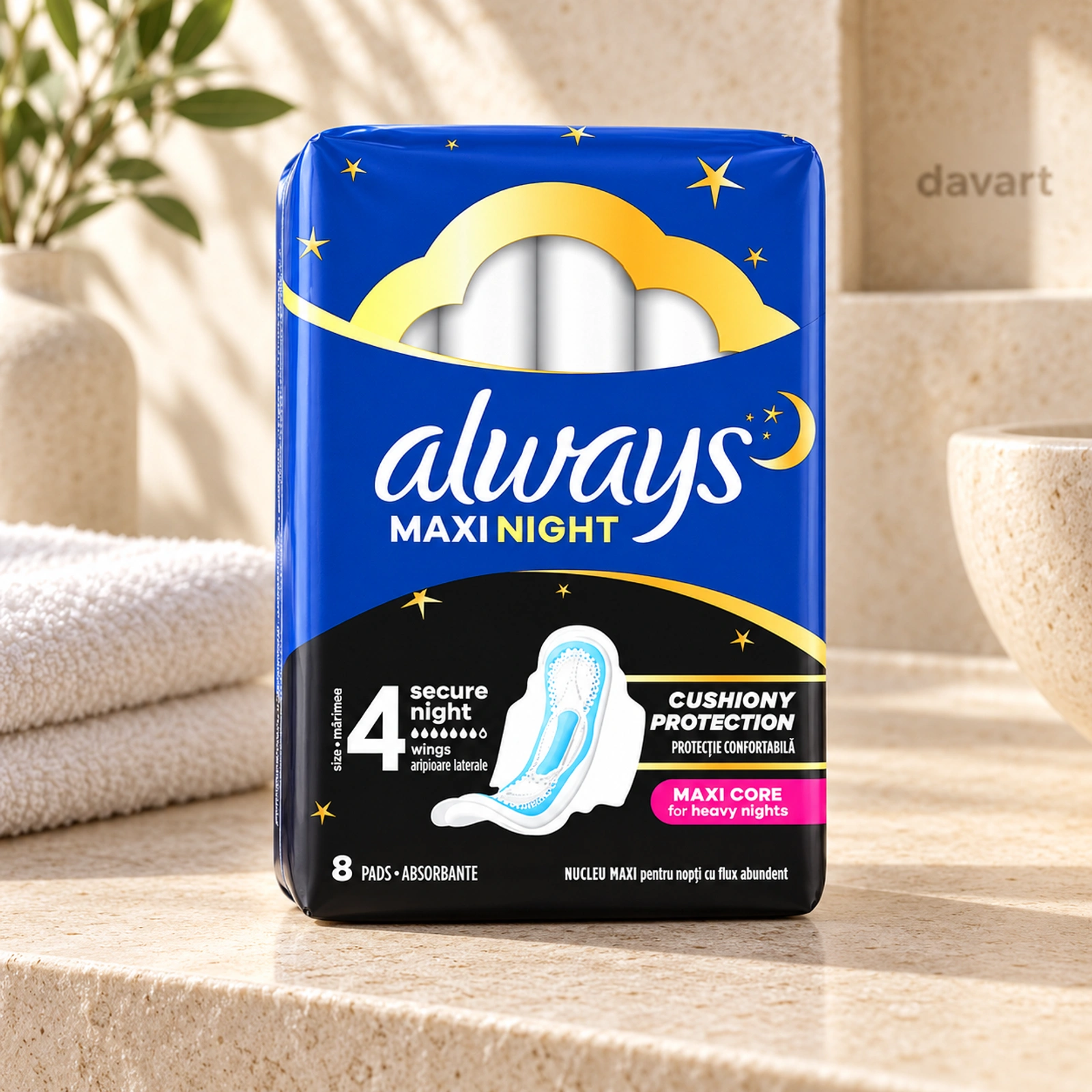 Always Absorbante S3 - Albastru Classic, 8 buc., imagine de referință
