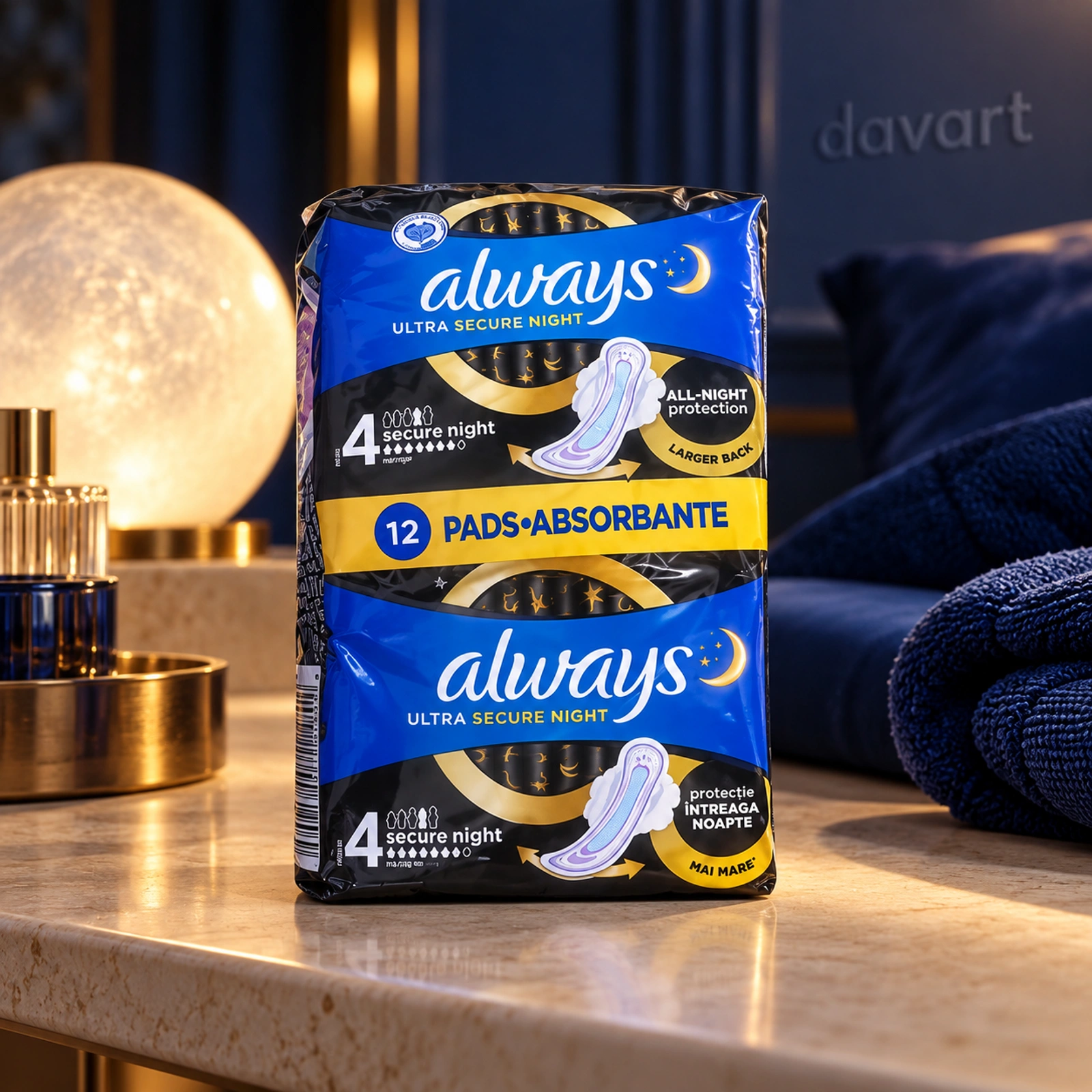 Always Absorbante D4 Secure Night, 12 buc., imagine de referință