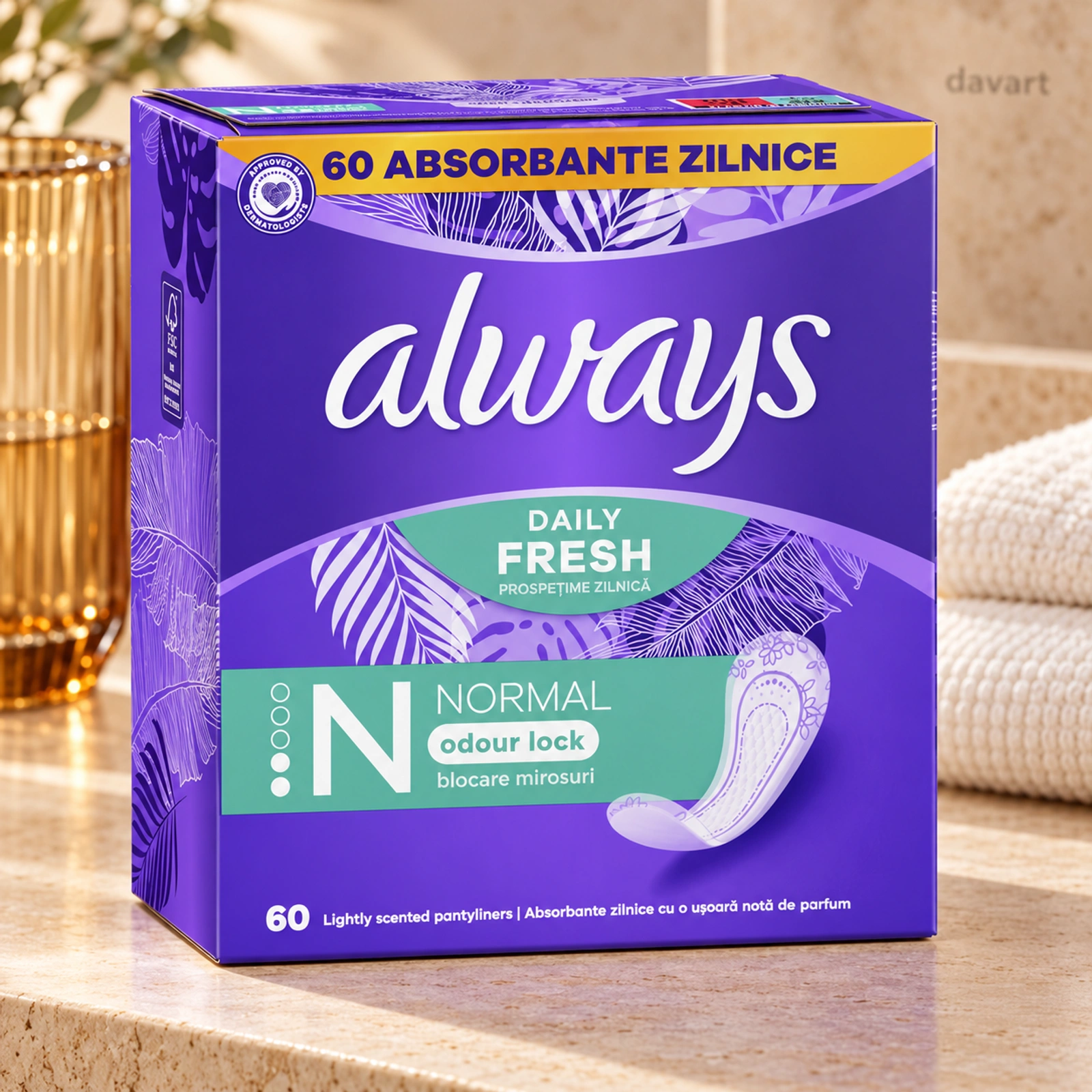 Always Absorbante Zilnice Daily Fresh-Normal, 20 buc., imagine de referință