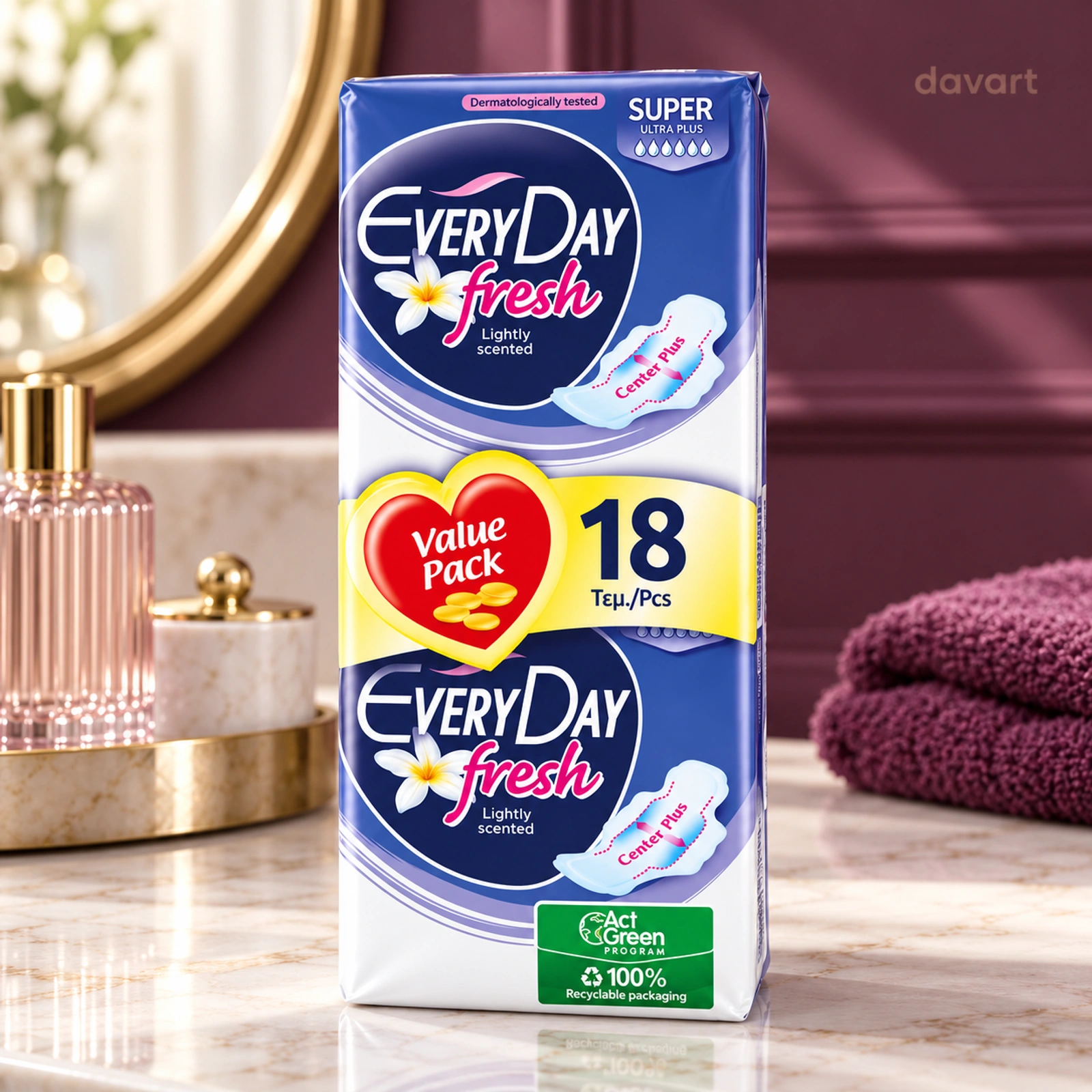 Everyday Absorbante D Fresh Up Super, Format de verificat, imagine de referință