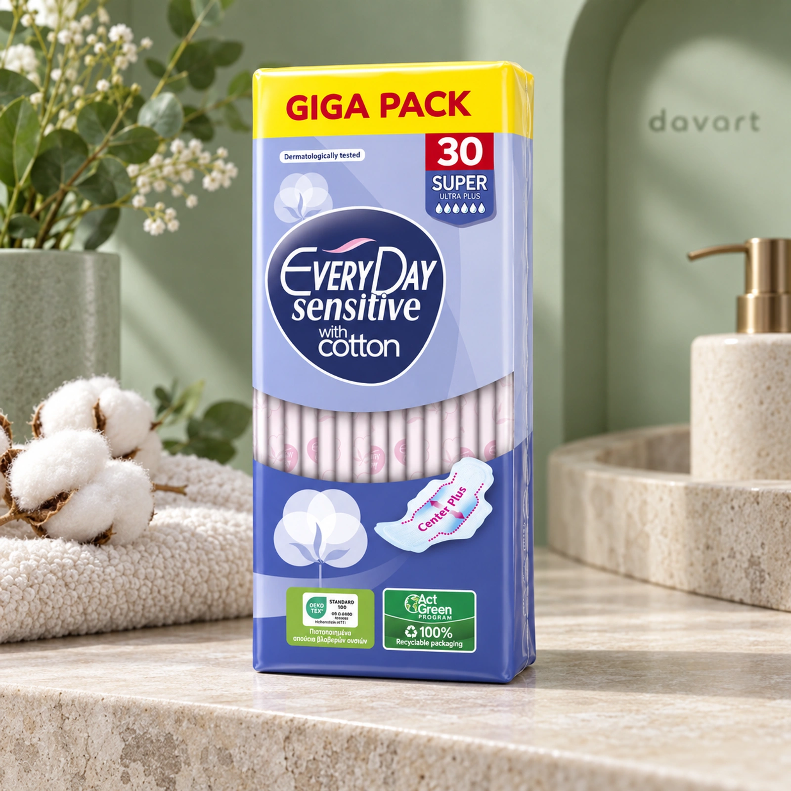 Everyday Absorbante D Sensitive - Normal Ultra Plus, Format de verificat, imagine de referință
