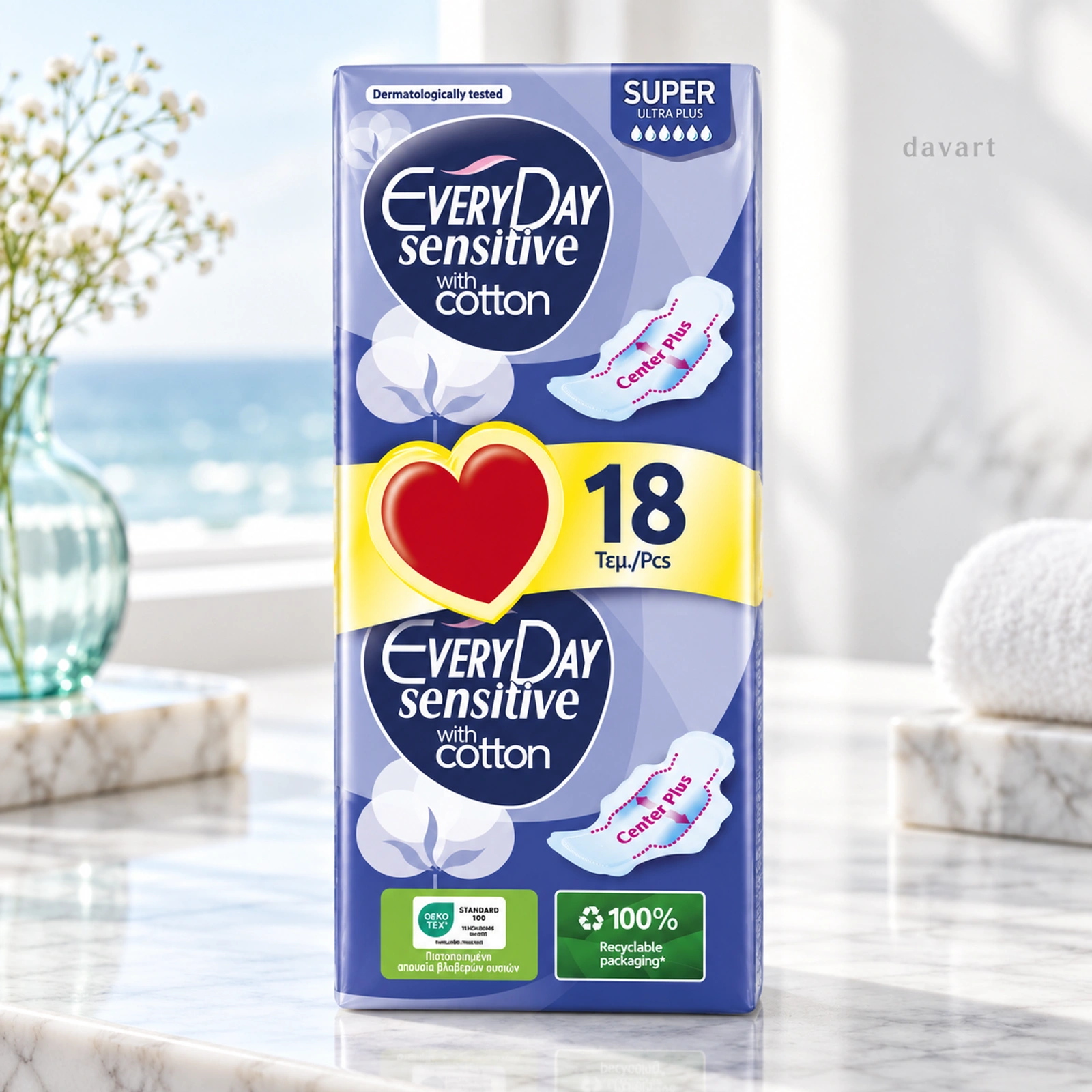 Everyday Absorbante D Sensitive Ultra Plus, Format de verificat, imagine de referință