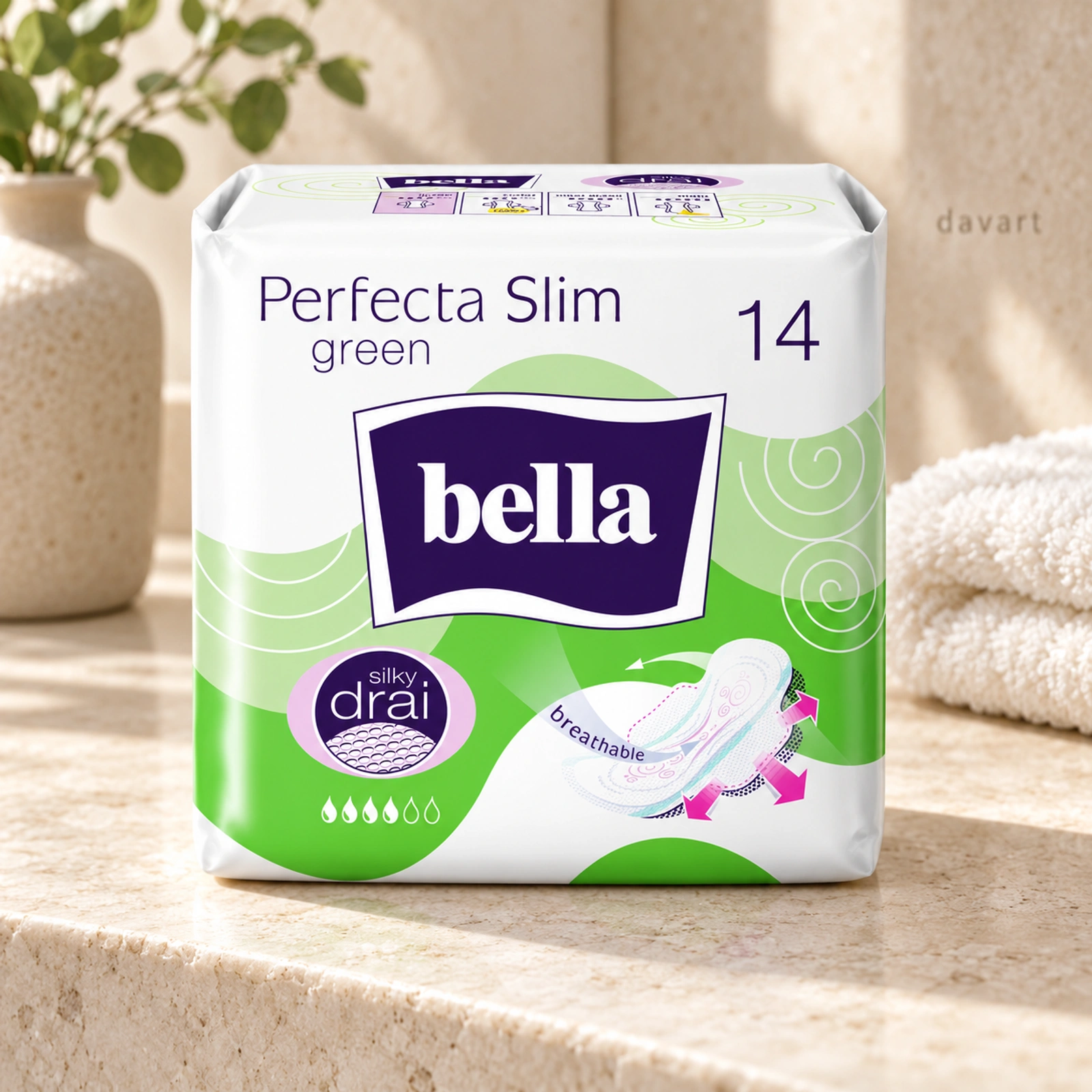 Bella Absorbante Green, 14 buc., imagine de referință