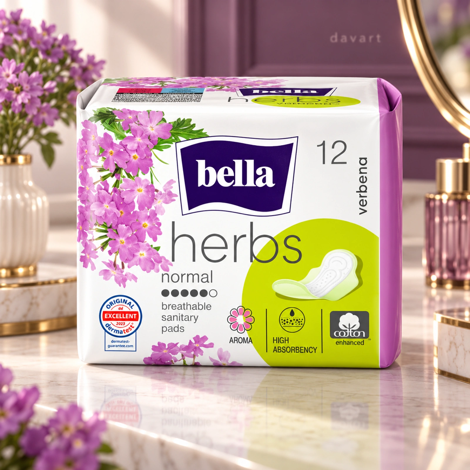 Bella Absorbante Herbs Verbena, 12 buc., imagine de referință
