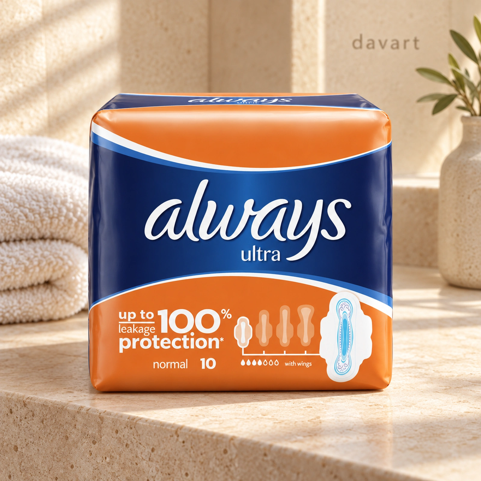 Always Absorbante S Portocaliu Ultra, 10 buc., imagine de referință