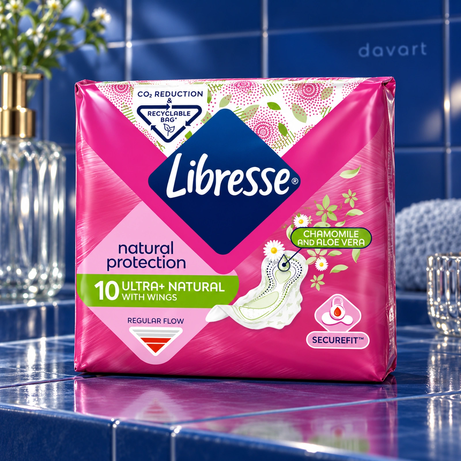 Libresse Absorbante Chamomile + Aloe Vera, 10 buc., imagine de referință