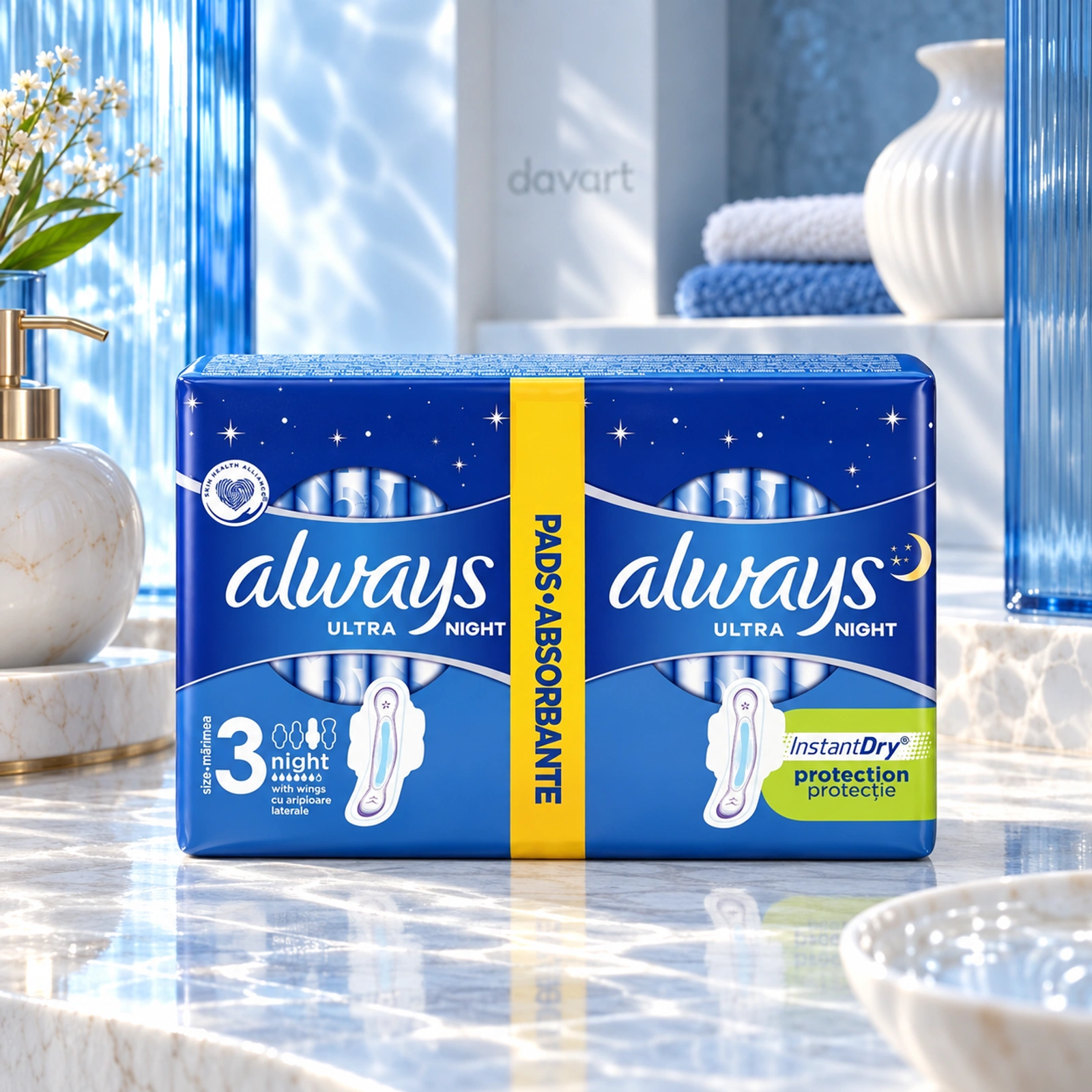Always Absorbante D3 Ultra Night Dublu, 12 buc., imagine de referință